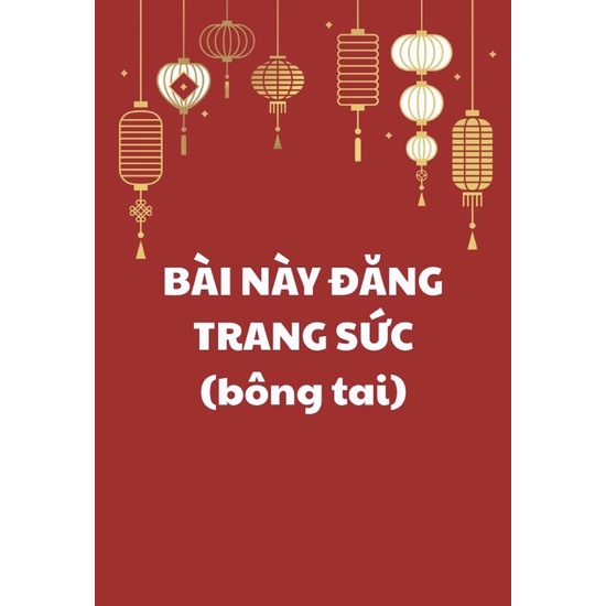😈SĂN SALE😈Bài Này Đăng TRANG SỨC - Bông Tai, Khuyên - Logod.a