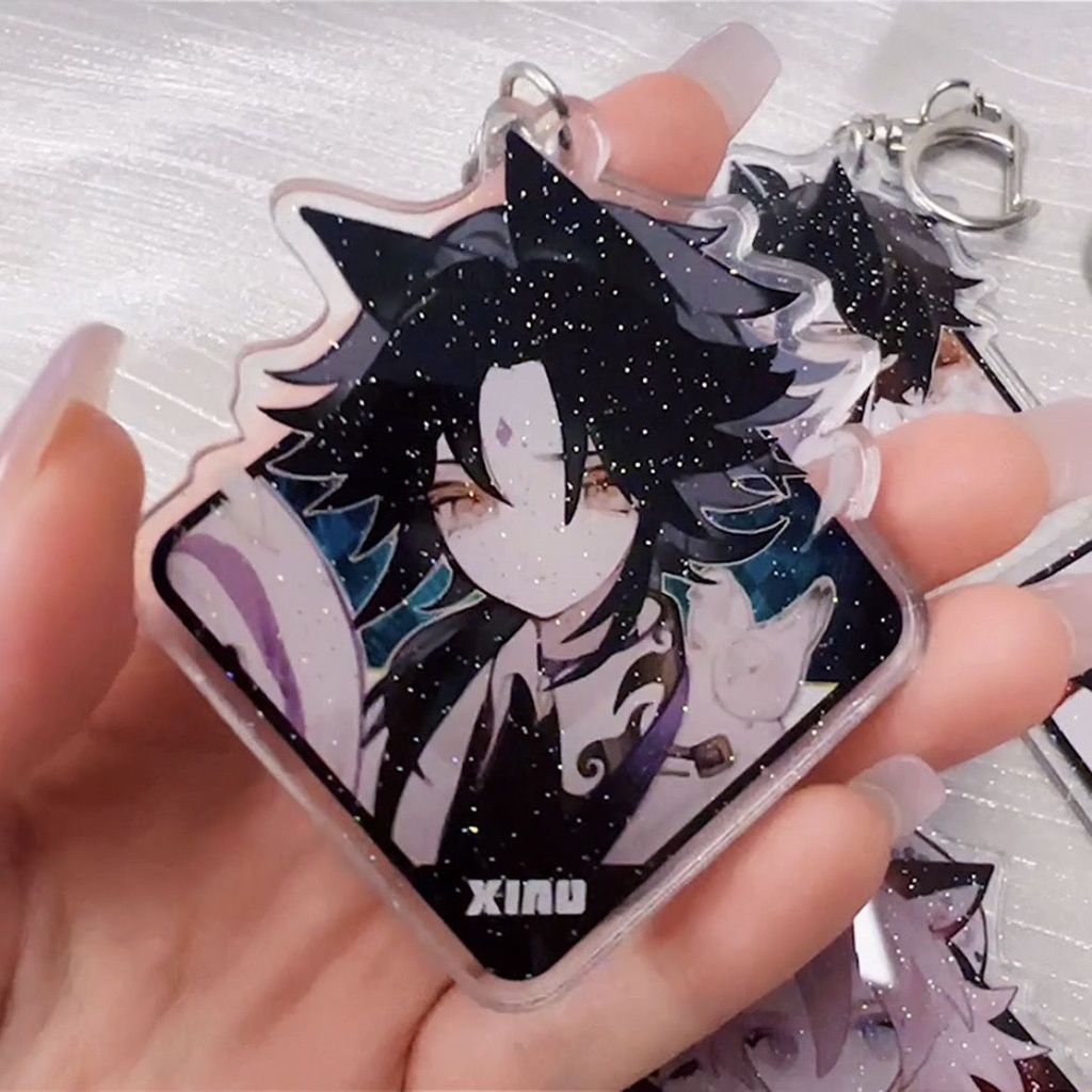 Genshin Merch Zhongli phù hiệu mặt dây chuyền