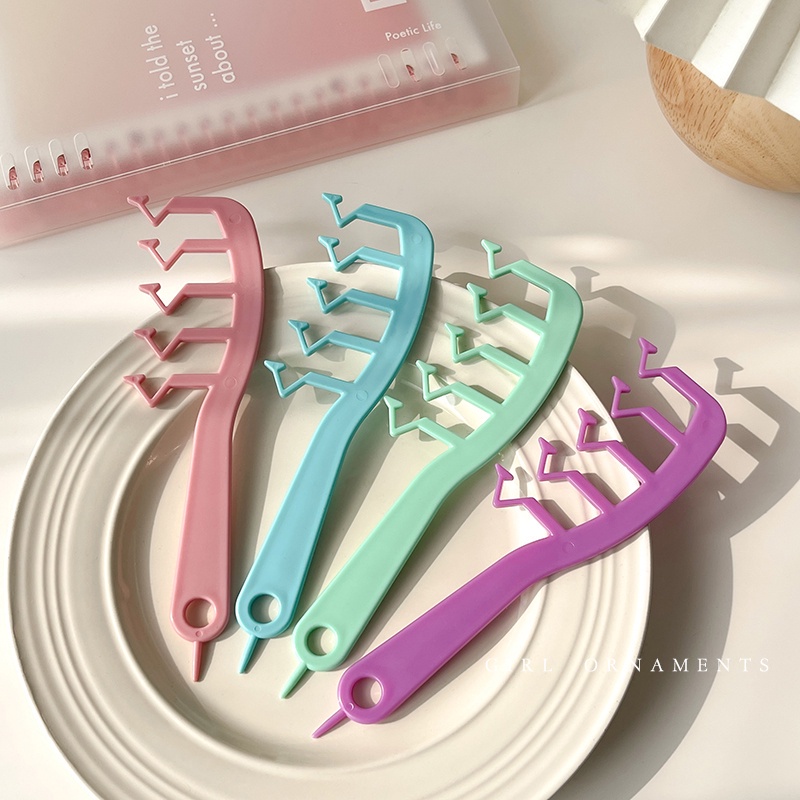 yakult Lược chải tóc răng thưa hình chữ Z phong cách Nhật Bản độc đáo cho nữ