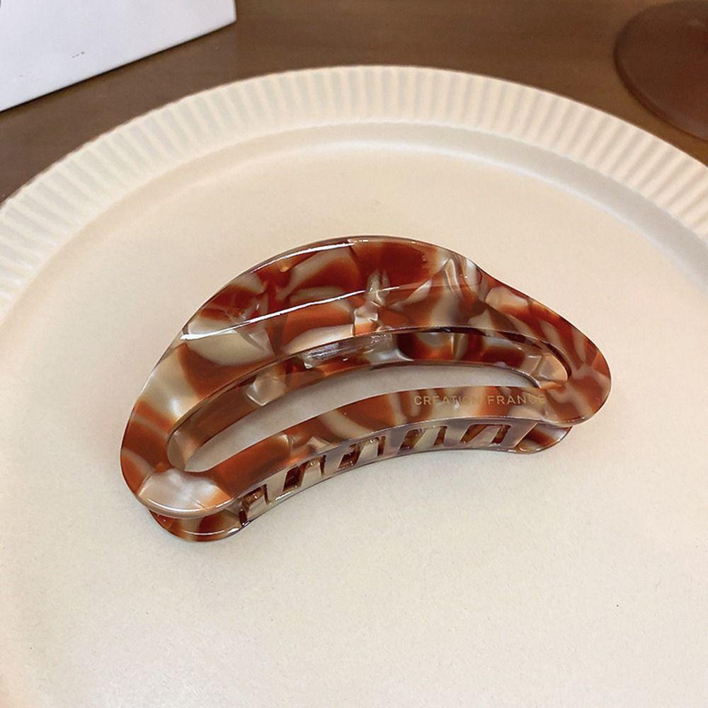 Kẹp Tóc Đuôi Ngựa Hình Học Rỗng Cá Tính Khí Chất Cho Nữ