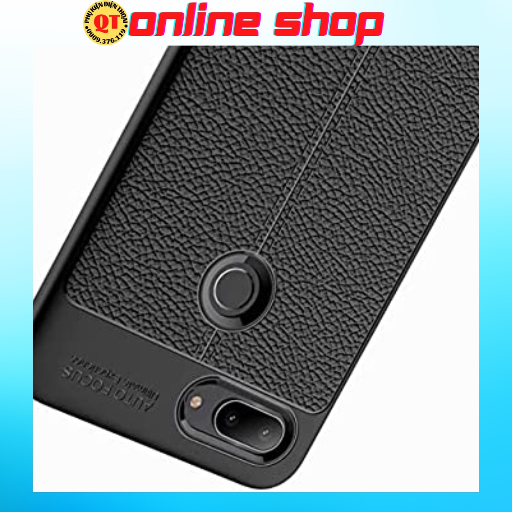 Ốp Lưng Auto Focus vân da dành cho điện thoại Xiaomi Mi8 Lite