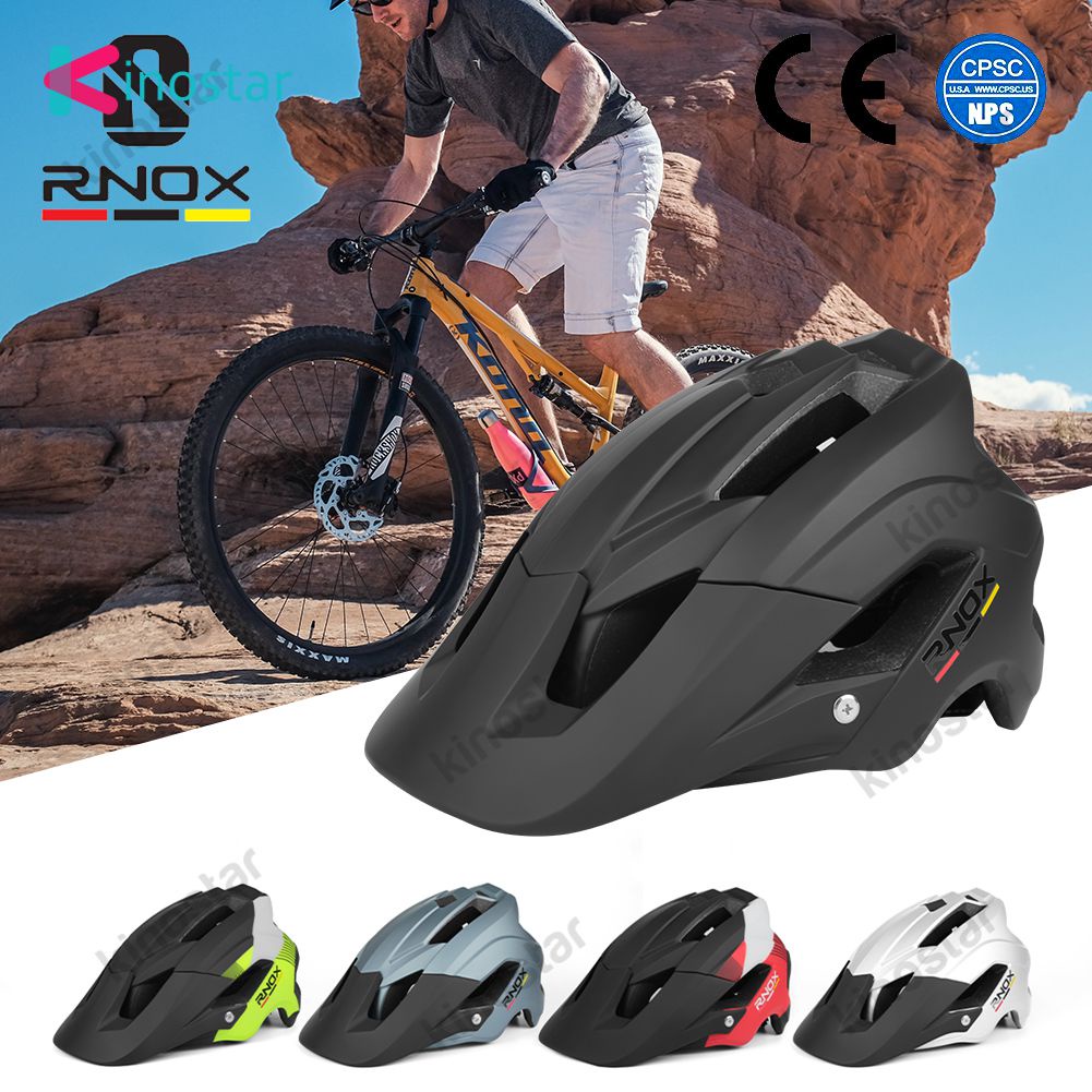 【hàng giao ngay】Rnox Breathable Trọng lượng nhẹ Giảm xóc Mũ bảo hiểm xe đạp Mũ bảo hiểm an toàn khí động học cho xe đạp