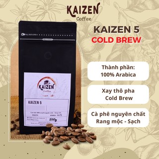 Cà phê Cold Brew (100% Arabica Cầu Đất rang xay nguyên chất), dùng pha lạnh, tinh tế, nhẹ nhàng, ít đắng - Kaizen Coffee