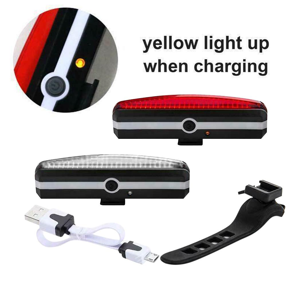 Đèn LED Cảnh Báo An Toàn Chống Thấm Nước Sạc USB Cho Xe Đạp