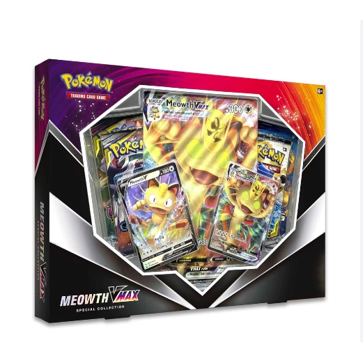 Hộp thẻ bài Pokemon TCG: Meowth Vmax Special Collection