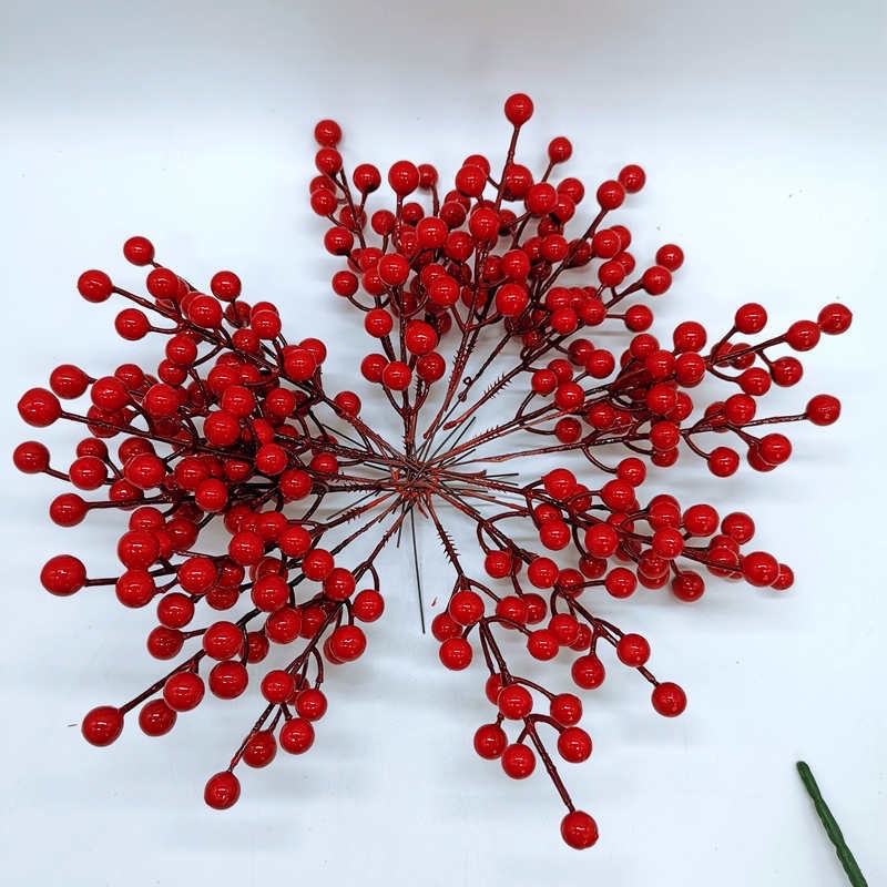 Đào Đông giả- 12 quả-dài 15cm. Trang trí Tết, Kết cây đào đông, làm sáp, oản cầu tài lộc