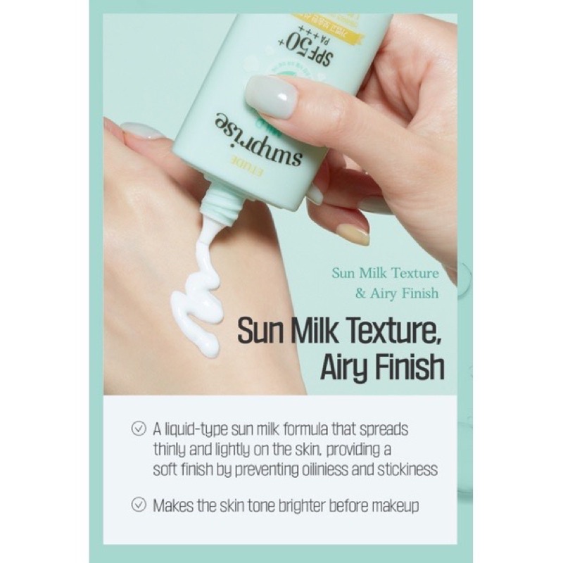 Kem chống nắng Etude SunPrise Mild Watery Light/Airy Finish