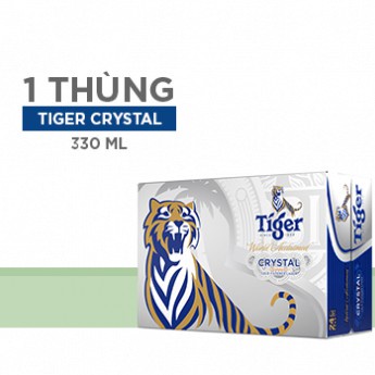 Thùng 20 lon bia Tiger sliver lon cao 330ml.