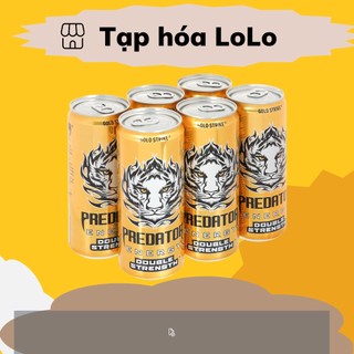 Lốc 6 lon nước tăng lực Predator 330ml bổ sung năng lượng và tăng cường tỉnh táo