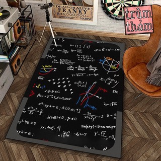 Thảm trang trí công thức toán học math 7 decor góc học tập làm việc phòng ngủ phòng khách văn phòng