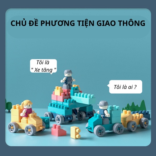 Đồ chơi  xếp hình lâu đài thông minh cho bé. Đồ chơi lắp ráp, ghép hình trí tuệ cho trẻ em, con trai, gái 2-5tuổi tu