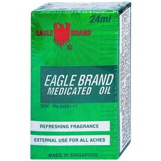 Dầu xanh Con Ó Eagle Brand Medicated Oil làm giảm tạm thời các đau nhức - Nhập khẩu Mỹ