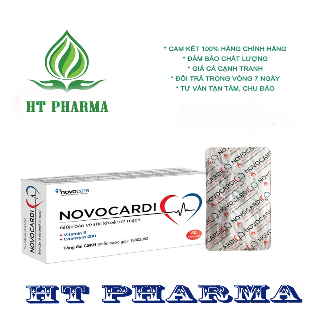 NOVOCARDI bảo vệ sức khoẻ tim mạch, tăng khả năng miễn dịch của cơ thể, giảm oxy hoá tế bào