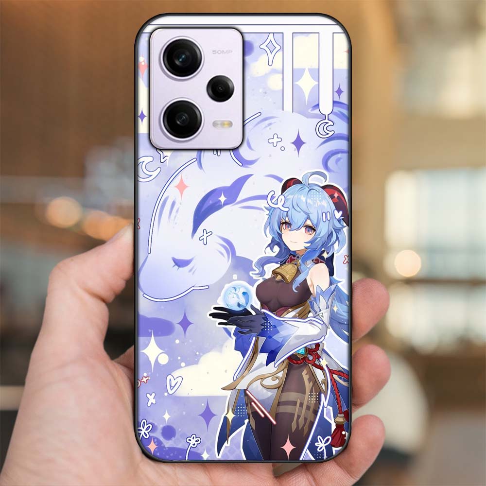 Ốp lưng Xiaomi Redmi Note 12 viền đen in hình Ganyu Genshin Impact