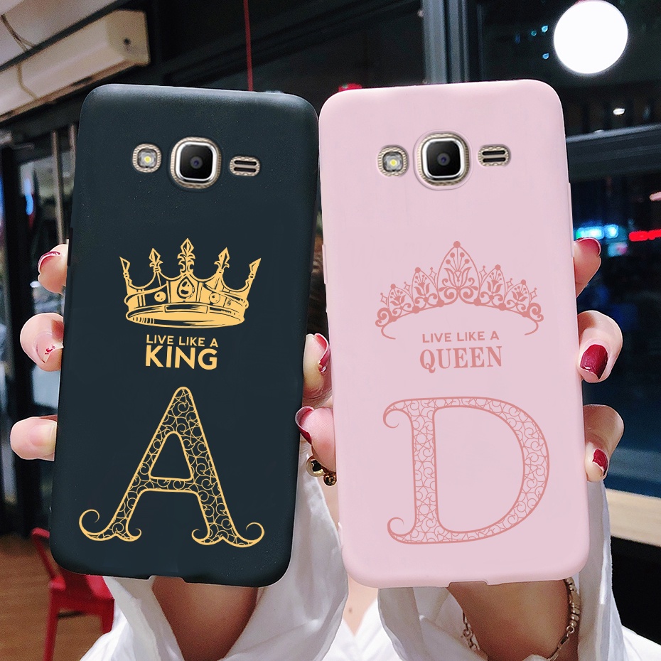 Ốp Điện Thoại Silicon Dẻo In Chữ King Queen Thời Trang Cho Samsung Galaxy Grand Prime Plus J2 Prime