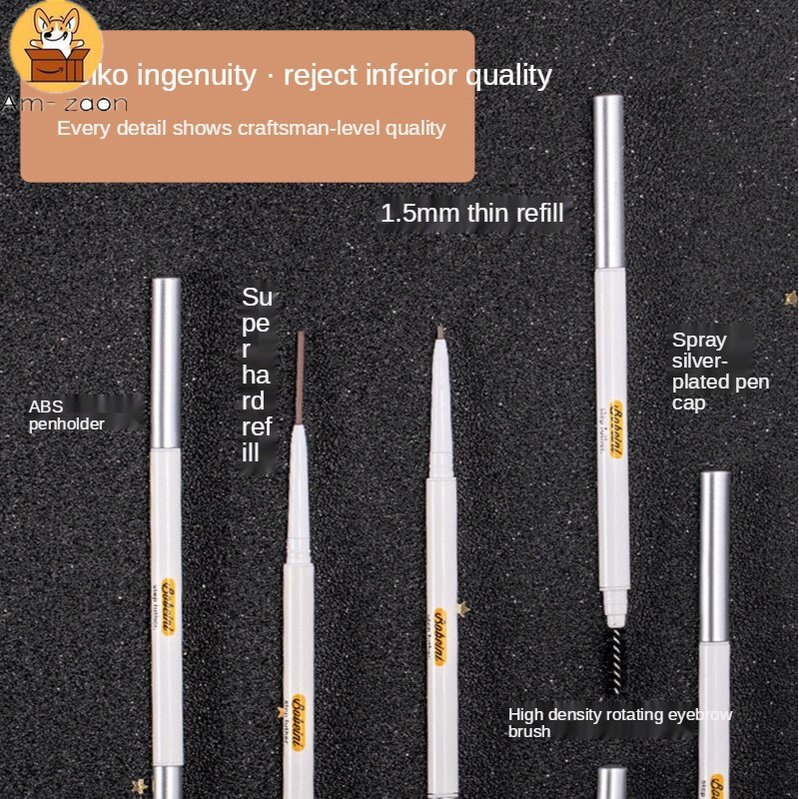 Bút Kẻ Lông Mày Dạng Lỏng Hai Đầu Siêu Mịn Chống Thấm Nước Am-Z
