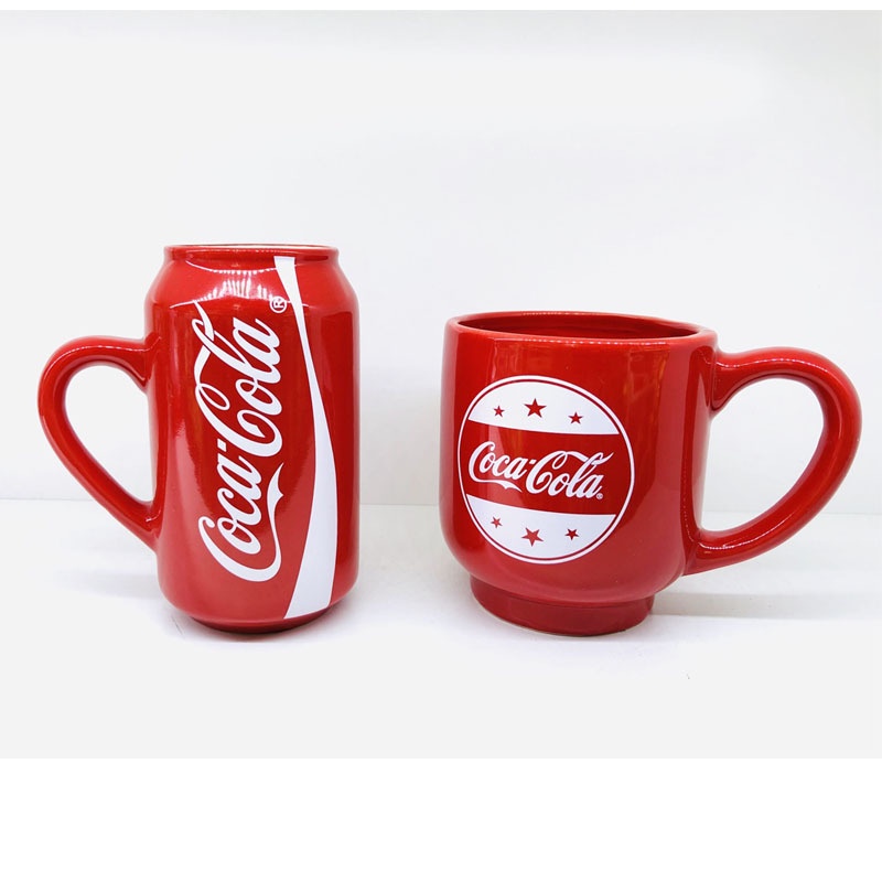 Cốc Uống Nước Bằng Sứ Hình Coca-Cola Cổ Điển Có Tay Cầm Tiện Dụng Cho Gia Đình Graby2023