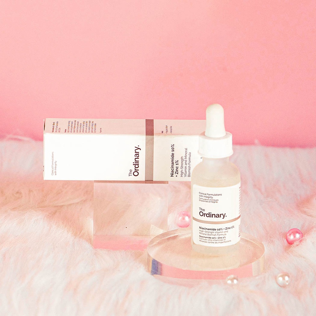 Serum The Ordinary Niacinamide 10% + Zinc 1% 30ml Giúp Cân Bằng Bã Nhờn Làm Sáng Da Thu Nhỏ Lỗ Chân Lông