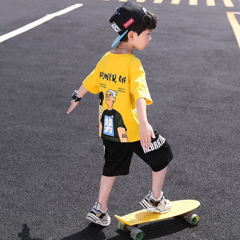 CATIMINI Bộ Quần Áo Mùa Hè Tay Cộc Phong Cách Hàn Quốc Kiểu Mới Cho Trẻ Em