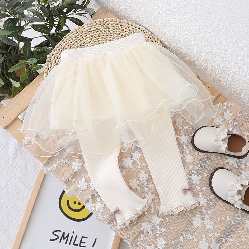 Bộ Áo Váy Quần Dài Thời Trang Xuân Thu Mới Cho Bé Gái
