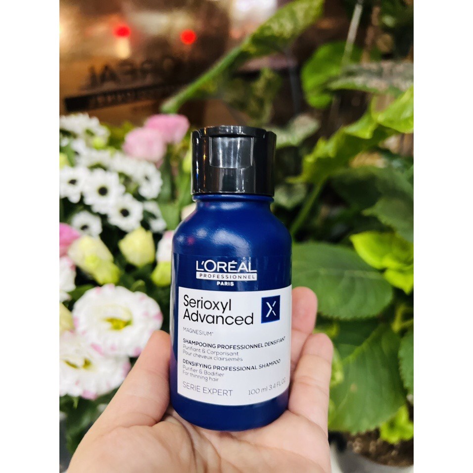 Dầu gội chống rụng, kích thích mọc tóc Loreal Professionnel Serioxyl Advanced 100ml
