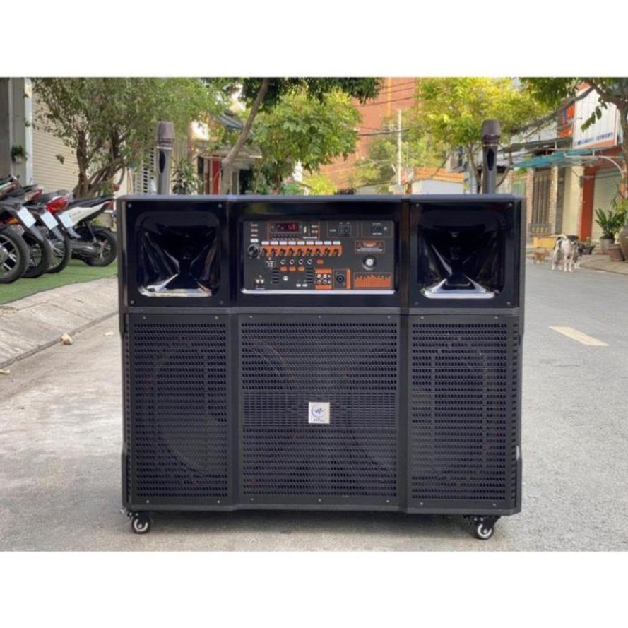 Loa kéo di động MTMAX BK33 - Dàn karaoke ngoài trời bass 4 tấc đôi ngang, 2 treble - Loa khủng long siêu cấp bao hay