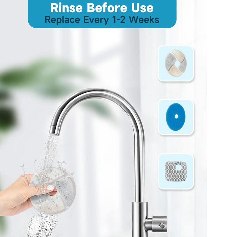 Bộ 5 Tấm Lọc Thay Thế Cho Máy Phun Nước Cho Thú Cưng cf-1