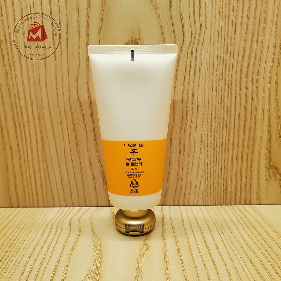 Sữa rửa mặt Whoo vàng đông y hoàng cung sạch sâu mềm mịn da cao cấp