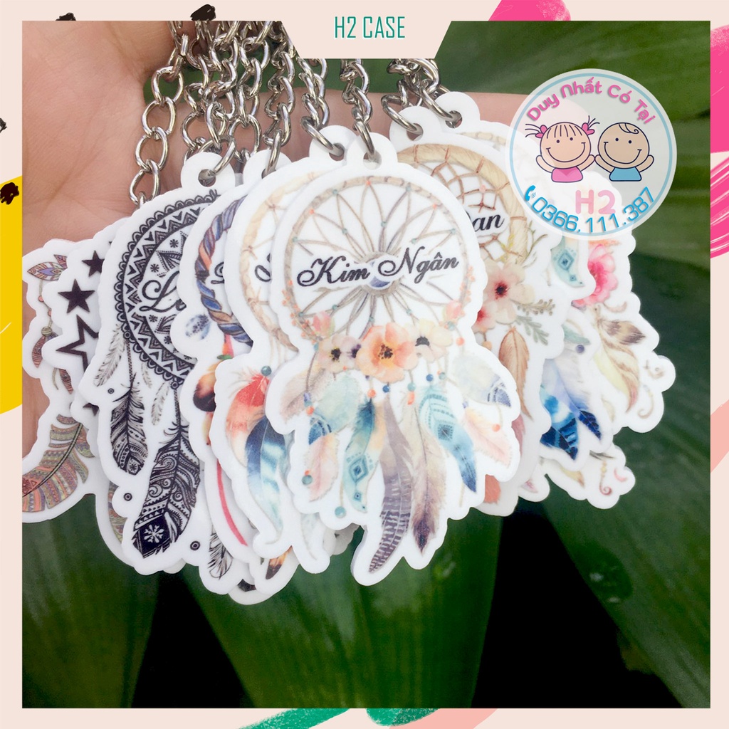 Móc khóa Dreamcatcher kèm in tên theo yêu cầu