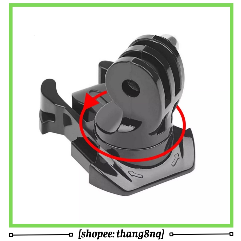 Mount gài xoay 360 độ, gắn mũ bảo hiểm, dây đeo ngực cho gopro, action cam