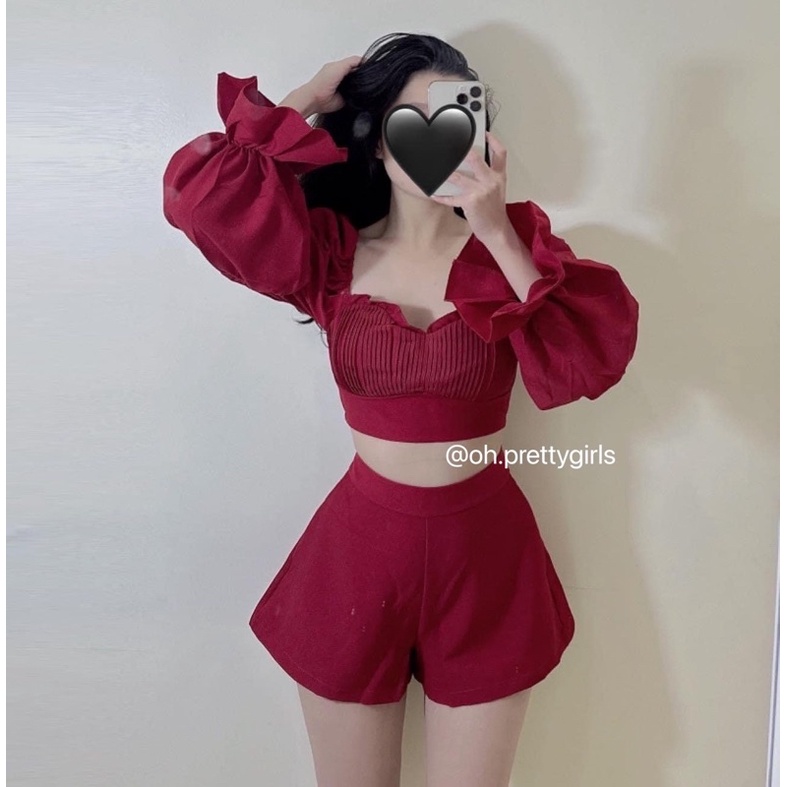 SET ÁO TAY PHỒNG QUẦN SHORT LILI SET