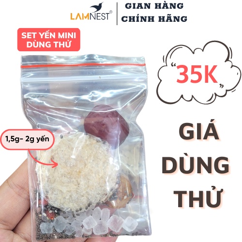 Set tổ yến sào mini Lamnest gói dùng thử chất lượng cao cấp