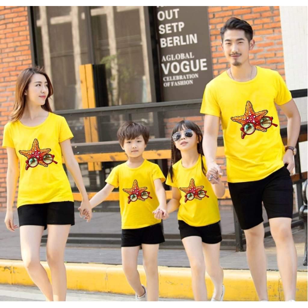 {hót hót} Áo thun gia đình 3/4/5 người đồng phục gia đình giá rẻ chất cotton mềm mịn cam kết chất đẹp