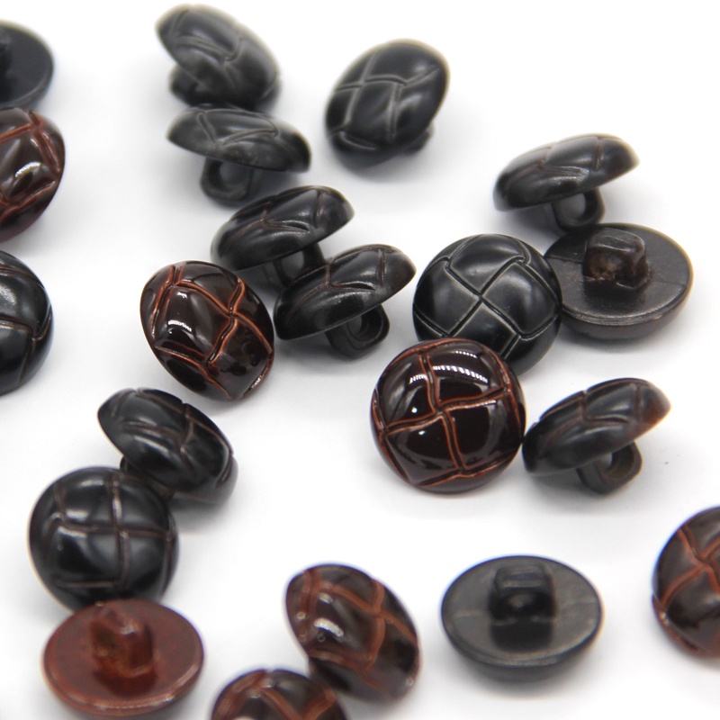 Nút Áo Khoác Giả Da Phong Cách Vintage 15 / 18 / 20 / 23 / 25mm