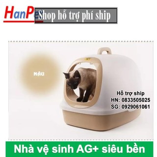 Hỗ trợ Ship- HP- Nhà vệ sinh cho mèo Size lớn (có 5 loại ) tặng kèm xẻng (màu ngẫu nhiên)