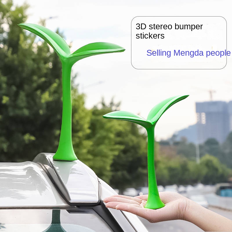 Car Decoration Car Exterior Decoration Cute Cartoon Roof Retrofit Horn Devil Horn Decorative Sticker Roof Sapling AFsX