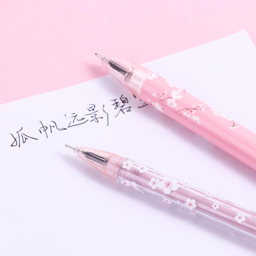 Bút Mực Gel Ngòi 0.5mm Màu Đen Kiểu Hàn Quốc