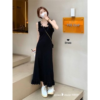 Váy len hai dây dáng dài dễ thương
