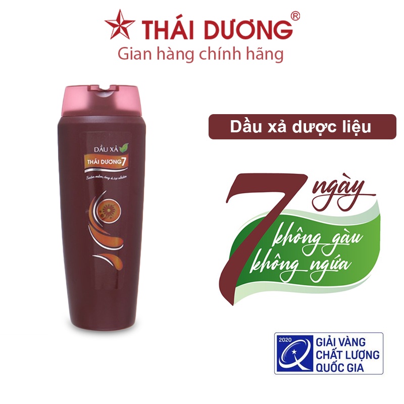 Dầu xả dược liệu Thái Dương 7 200ml, sạch gàu, giảm ngứa, hết hôi da đầu - Sao Thái Dương