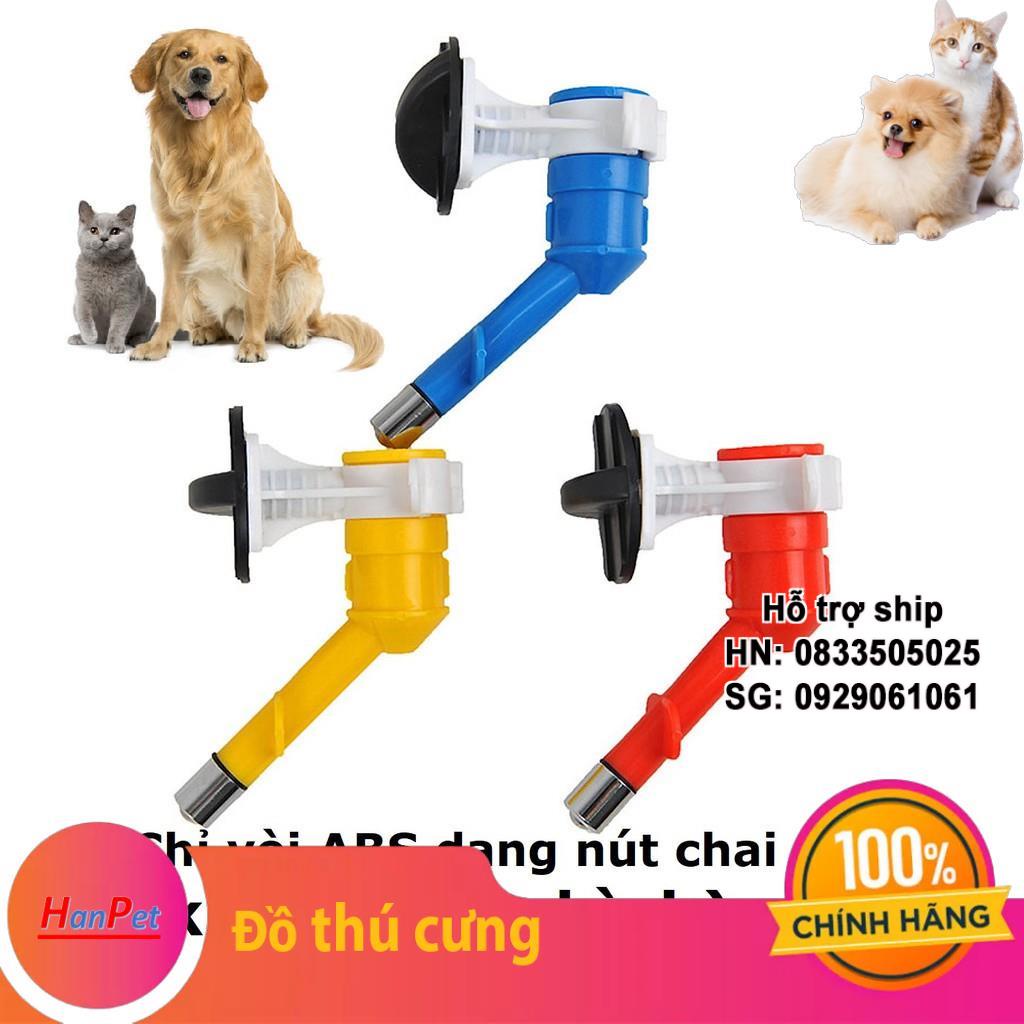 Vòi treo chuồng ABS (2 loại kèm bình và không kèm bình) vòi cấp nước tự động cho chó mèo