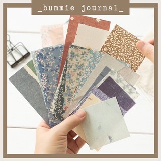 B39 - 60 miếng giấy nền họa tiết trang trí sổ journal, junk journal, scrapbook