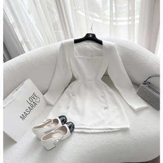 ĐẦM DẠ CỔ U ĐÍNH NƠ