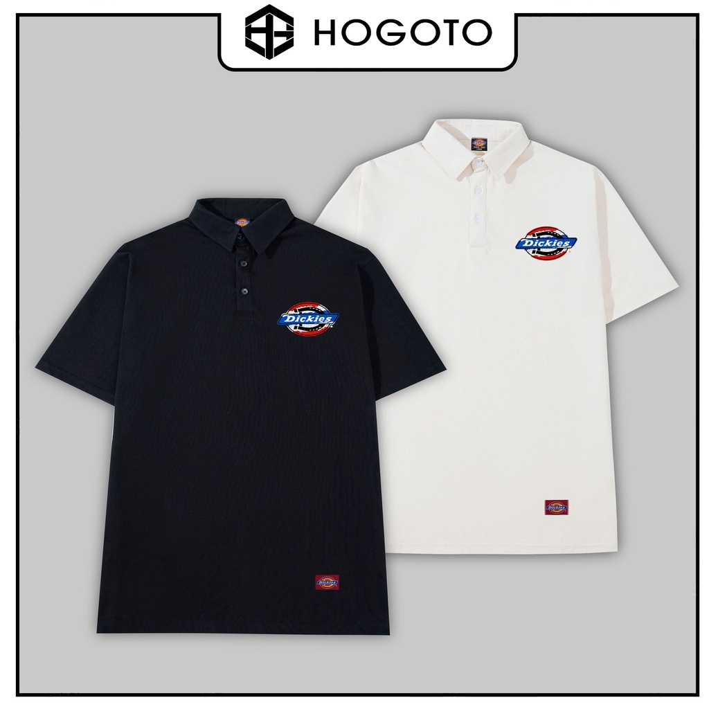 Áo polo cao cấp DICKIES SƠN XANH ĐỎ Hogoto shop , Áo polo nam nữ unisex thiết kế trẻ trung , năng động 100% cotton