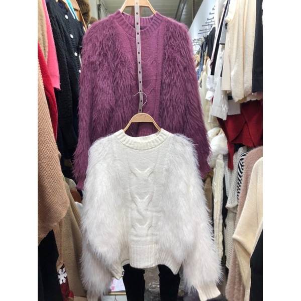 Áo len lông qc tay bo hottrend