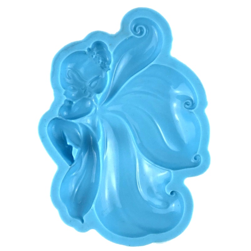 Khuôn Silicone Làm Móc Khóa / Đồ Trang Sức Thủ Công DIY Hình Hoa Sáng Bóng