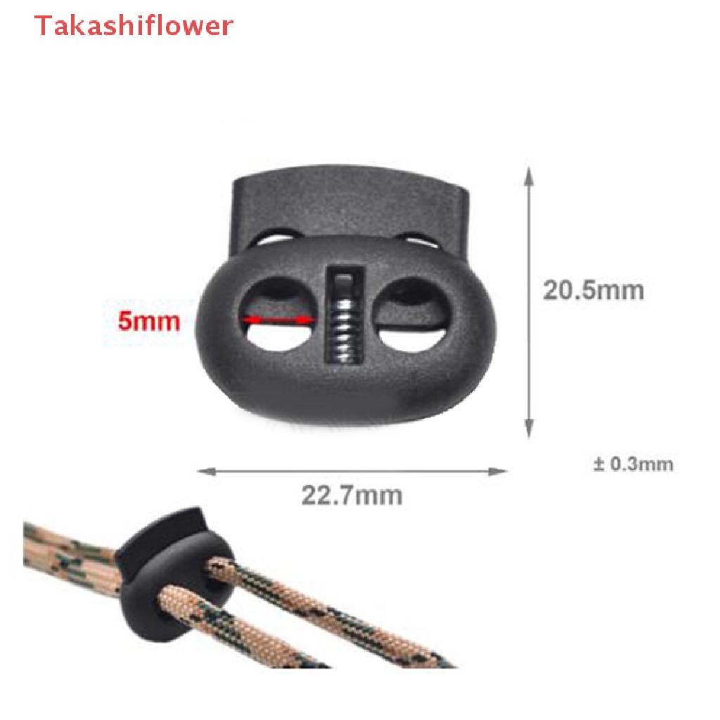 Set 20 Kẹp Khóa Dây Giày 5mm DIY Tiện Dụng