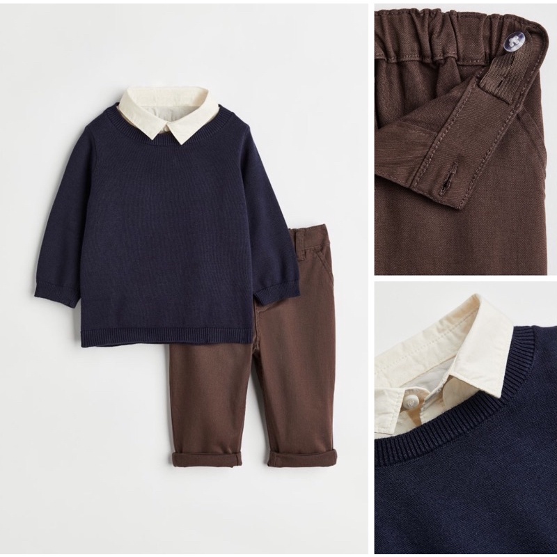 Set bộ công tử cho bé trai H&M Auth hàng chính hãng