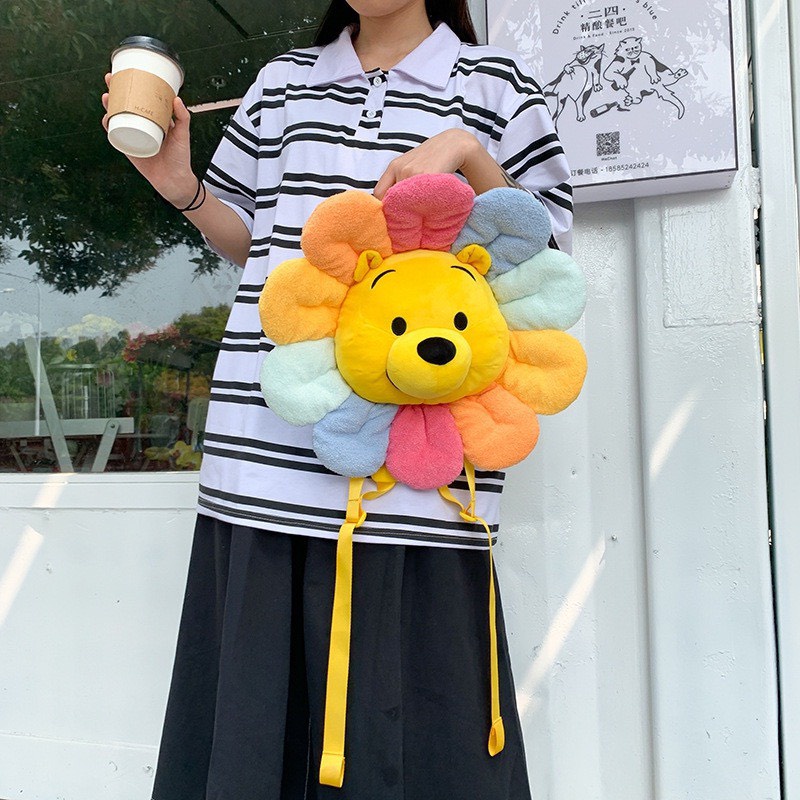 Balo hoa mặt trời gấu sắc màu siêu đáng yêu cute
