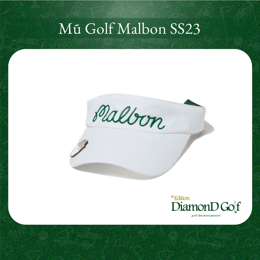 Mũ/Nón Golf cao cấp nửa đầu chống nắng, chuyên dụng chơi Golf Malbon Hàn Quốc 2023