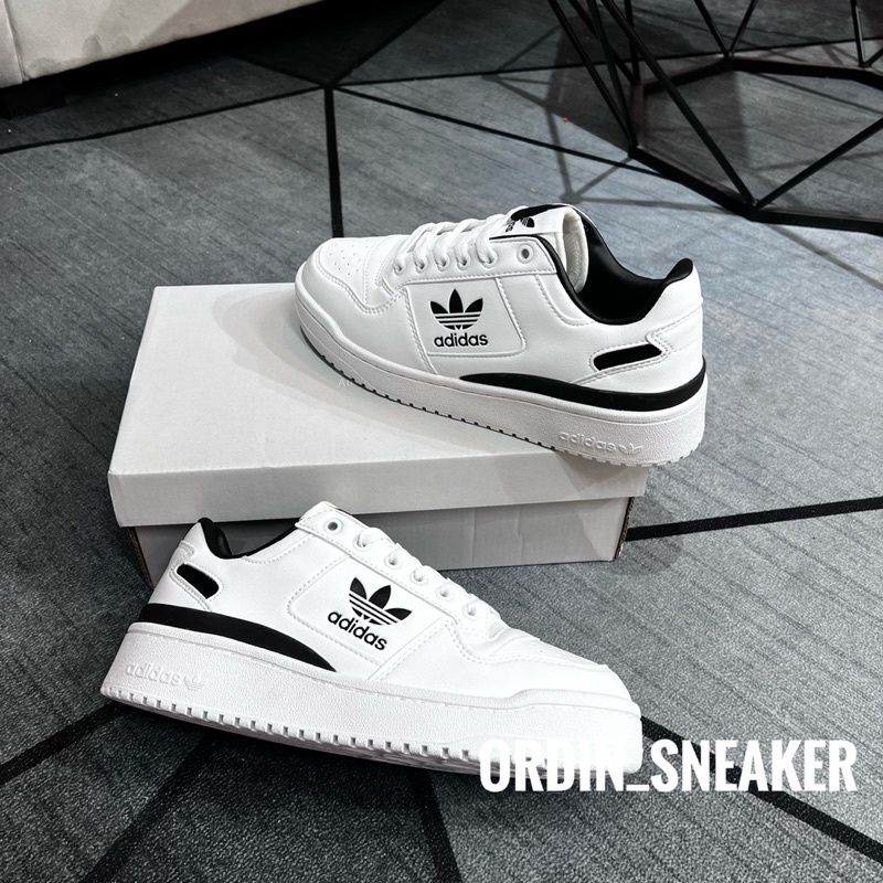 Giày Adidas Forum Bold Trắng Đen Da Thật Cao Cấp [ FULL BOX + FREE SHIP ]